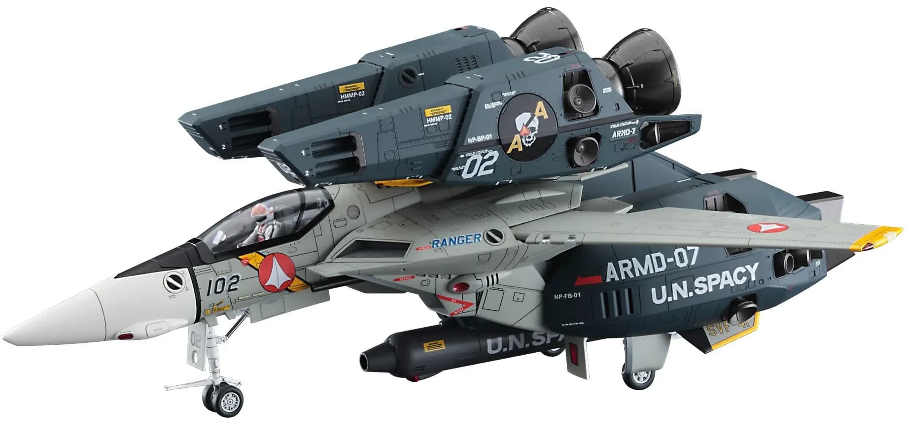 1/48 VF-1J Super/Strike Valkyrie SVF-41 Black Aces - Box Art