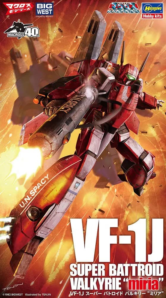 1/72 VF-1J Super Battroid Valkyrie Miria - Box Art
